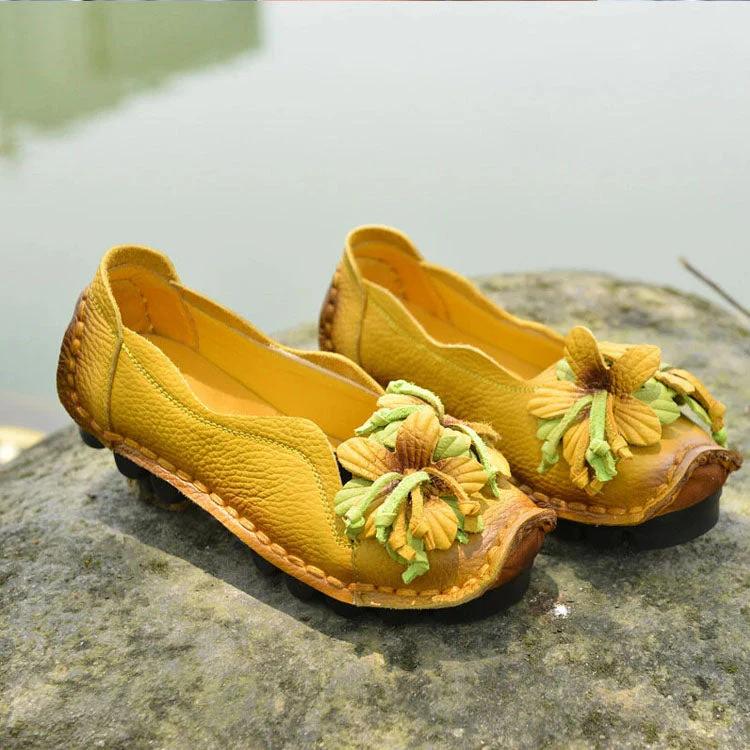 Chaussures décontractées glamour pour femme avec détail floral - Image 6