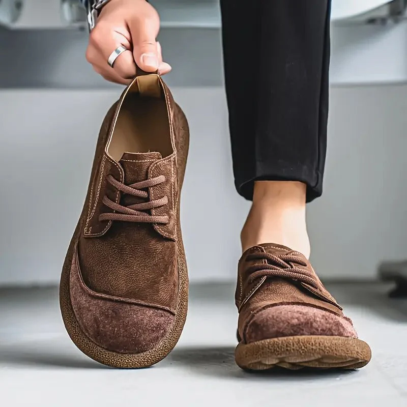 Chaussures Homme en Daim Rétro à Lacets – Style Décontracté Confortable - Image 10