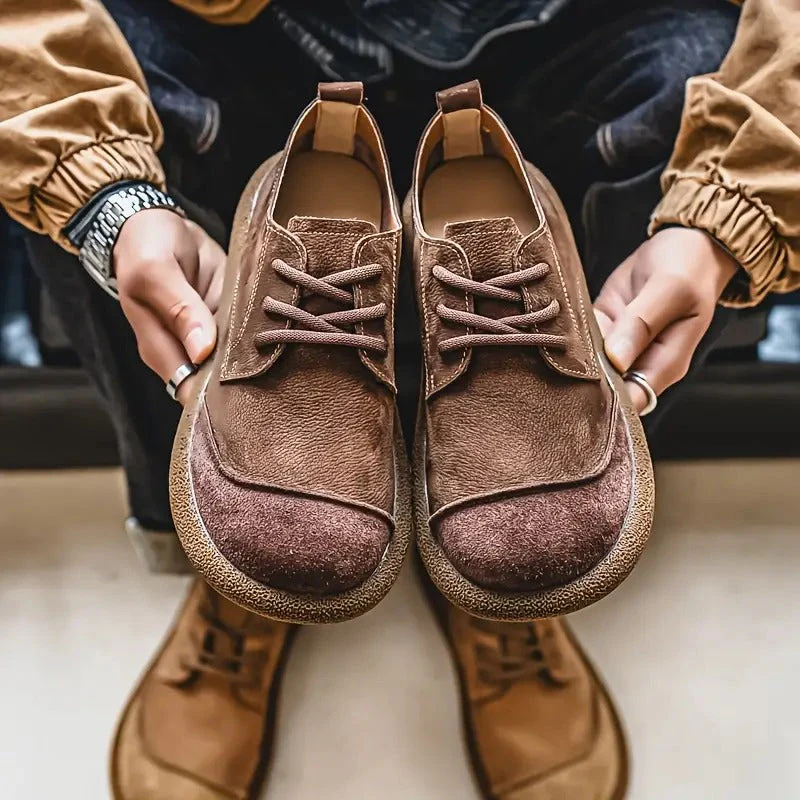 Chaussures Homme en Daim Rétro à Lacets – Style Décontracté Confortable - Image 13