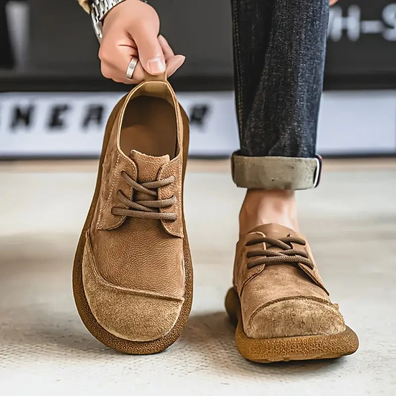 Chaussures Homme en Daim Rétro à Lacets – Style Décontracté Confortable - Image 4