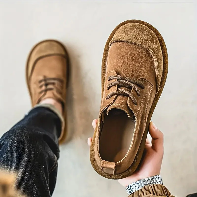 Chaussures Homme en Daim Rétro à Lacets – Style Décontracté Confortable - Image 5