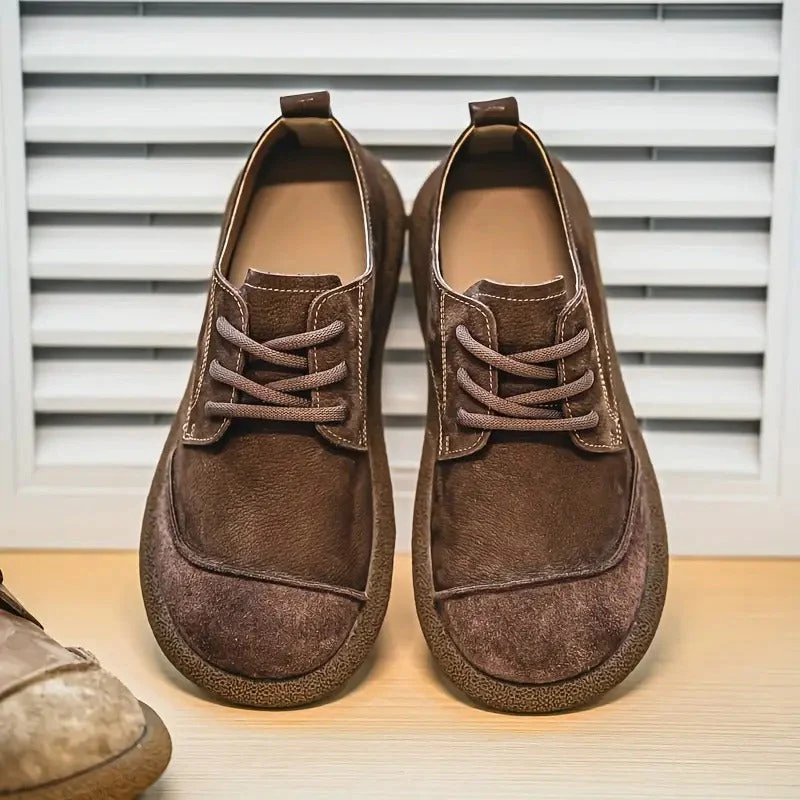 Chaussures Homme en Daim Rétro à Lacets – Style Décontracté Confortable - Image 7