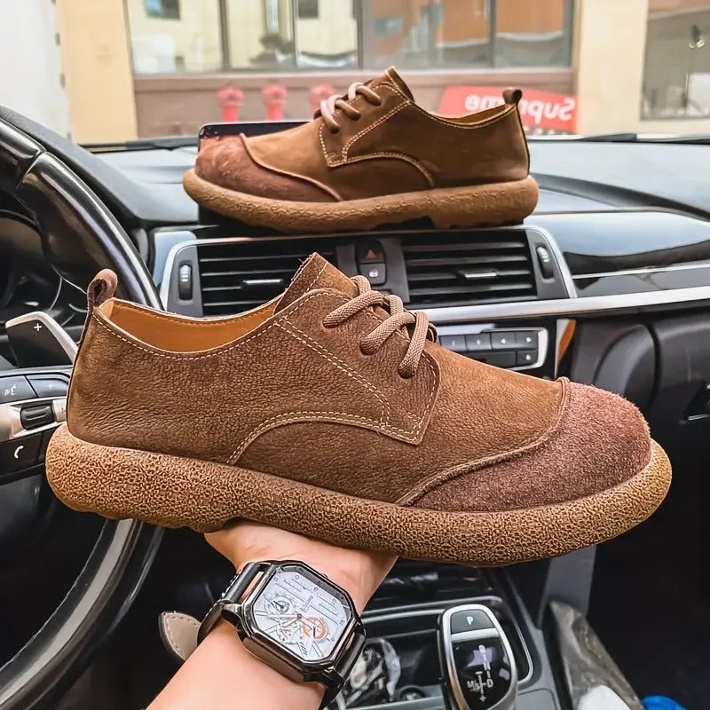 Chaussures Homme en Daim Rétro à Lacets – Style Décontracté Confortable - Image 9