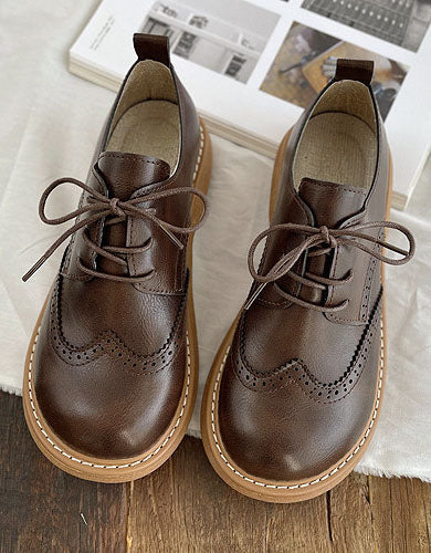 Chaussures Oxford à bout carré large pour femme - Image 2