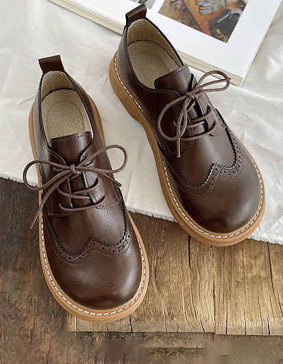 Chaussures Oxford à bout carré large pour femme - Image 6