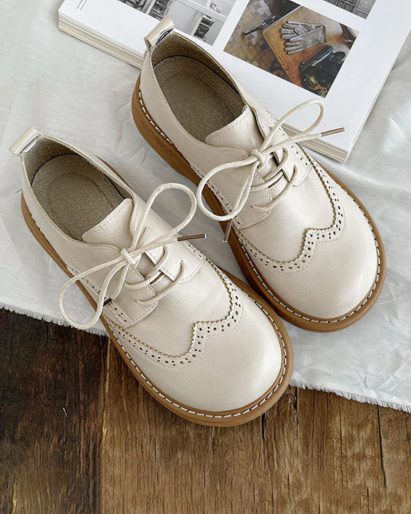Chaussures Oxford en Cuir Style Rétro pour Femme – Élégance et Confort - Image 3