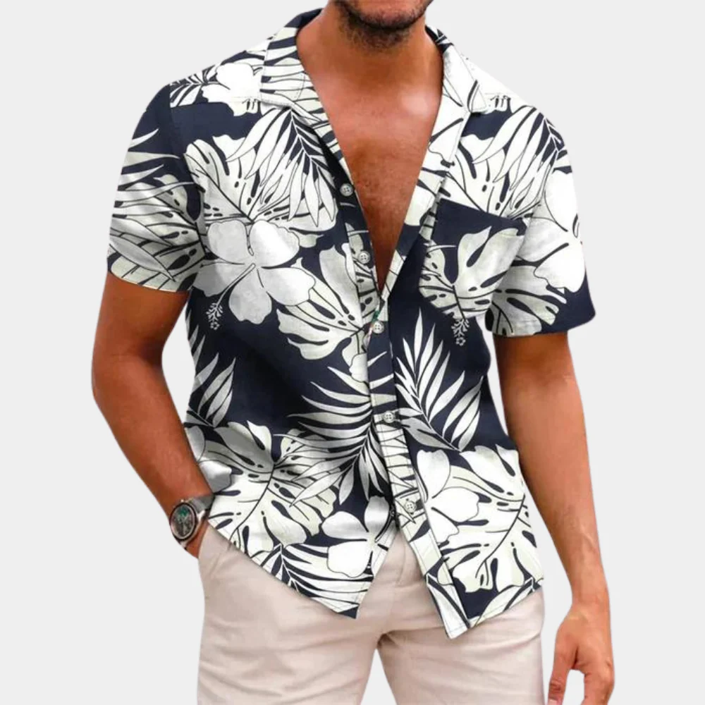 Chemise à Manches Courtes pour Homme – Légère & Fleurie - Image 5