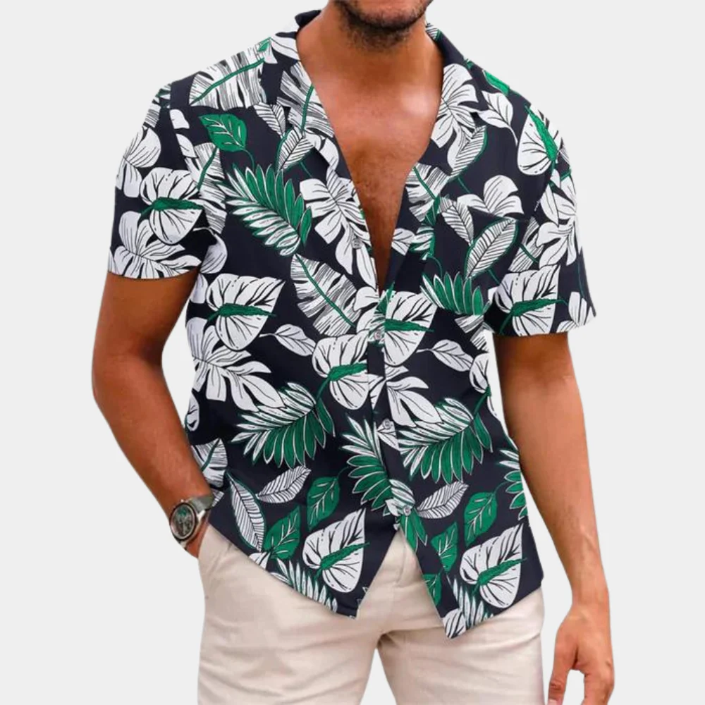 Chemise à Manches Courtes pour Homme – Légère & Fleurie - Image 6
