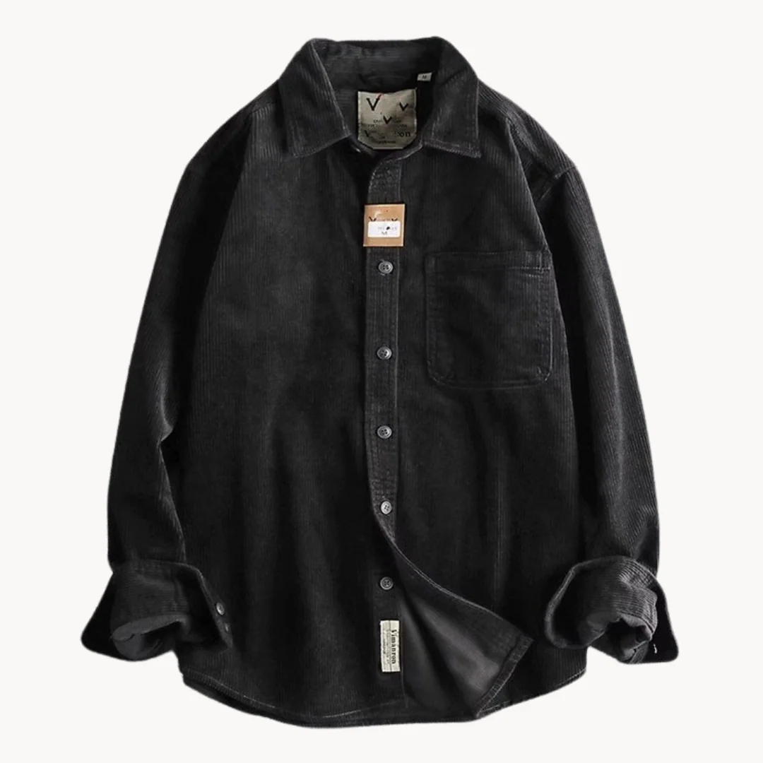 Chemise Boutonnée à Texture Côtelée pour Homme – Chemise Décontractée et Structurée - Image 11