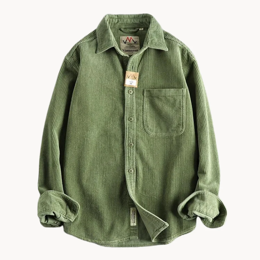 Chemise Boutonnée à Texture Côtelée pour Homme – Chemise Décontractée et Structurée - Image 12