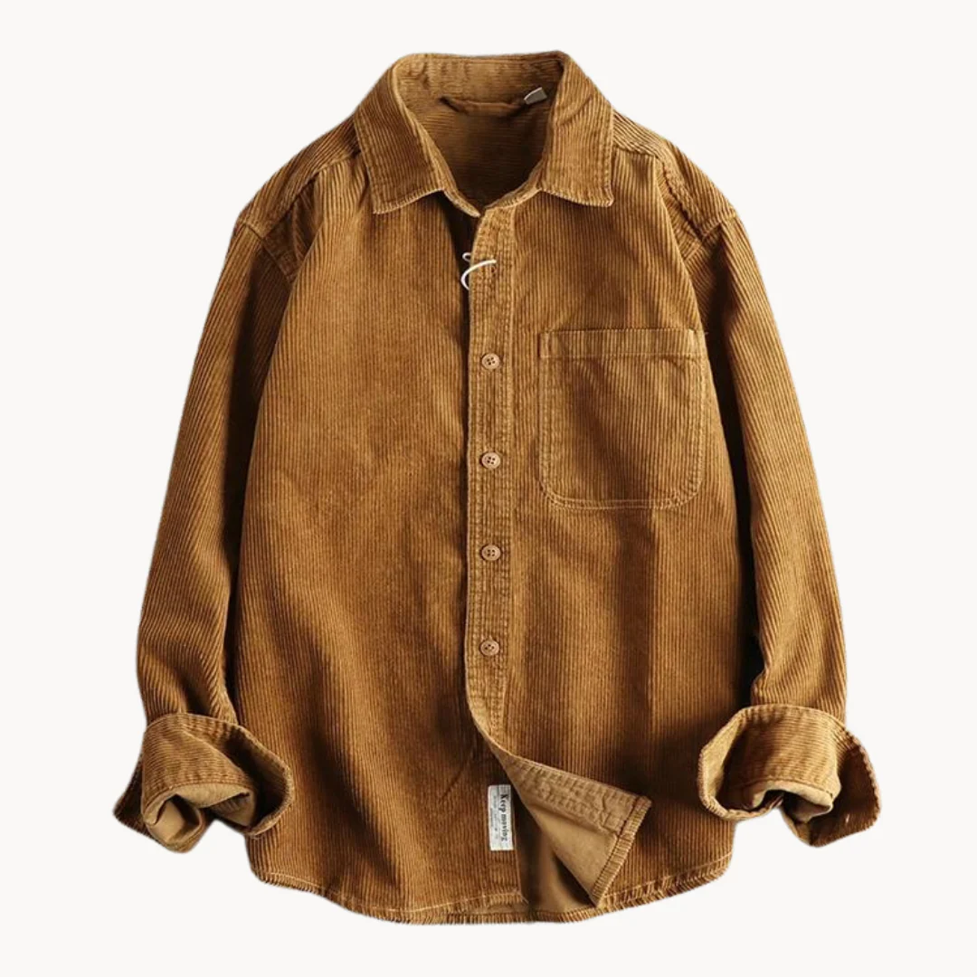 Chemise Boutonnée à Texture Côtelée pour Homme – Chemise Décontractée et Structurée - Image 14