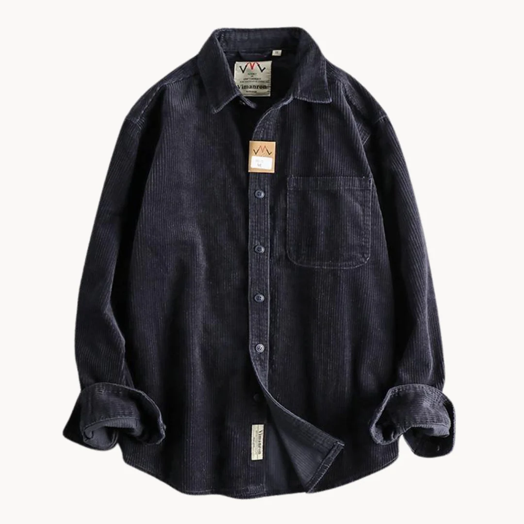 Chemise Boutonnée à Texture Côtelée pour Homme – Chemise Décontractée et Structurée - Image 7