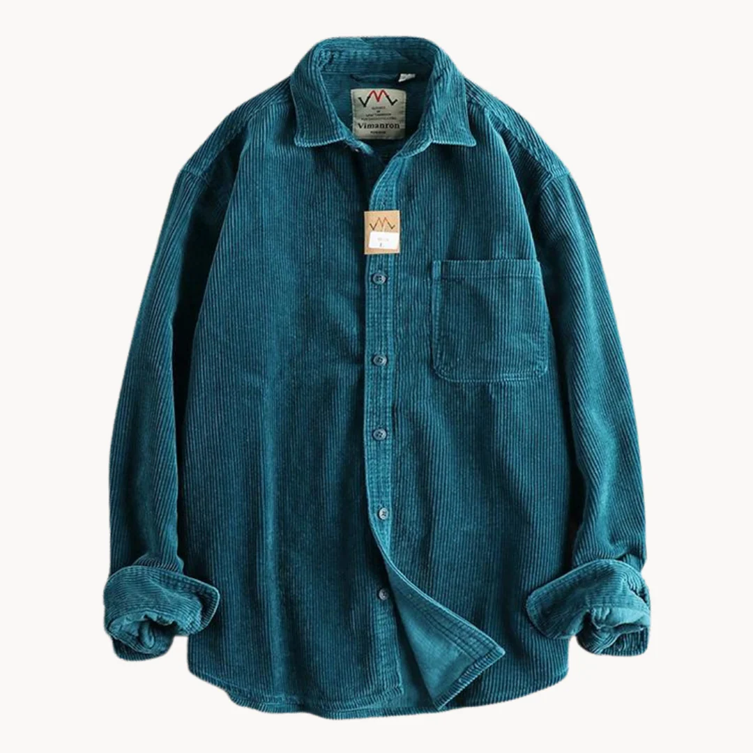 Chemise Boutonnée à Texture Côtelée pour Homme – Chemise Décontractée et Structurée - Image 8