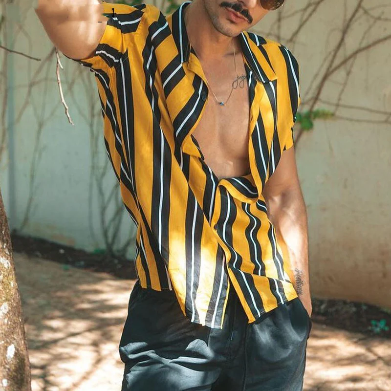 Chemise d’été décontractée premium pour homme – Chemise streetwear à manches courtes - Image 3