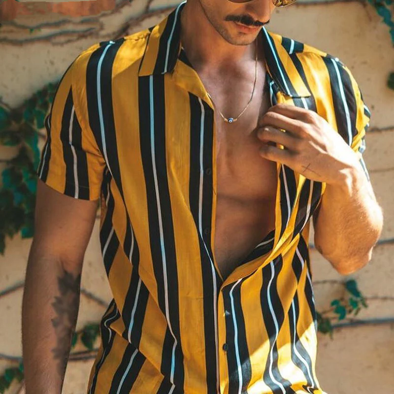 Chemise d’été décontractée premium pour homme – Chemise streetwear à manches courtes - Image 5