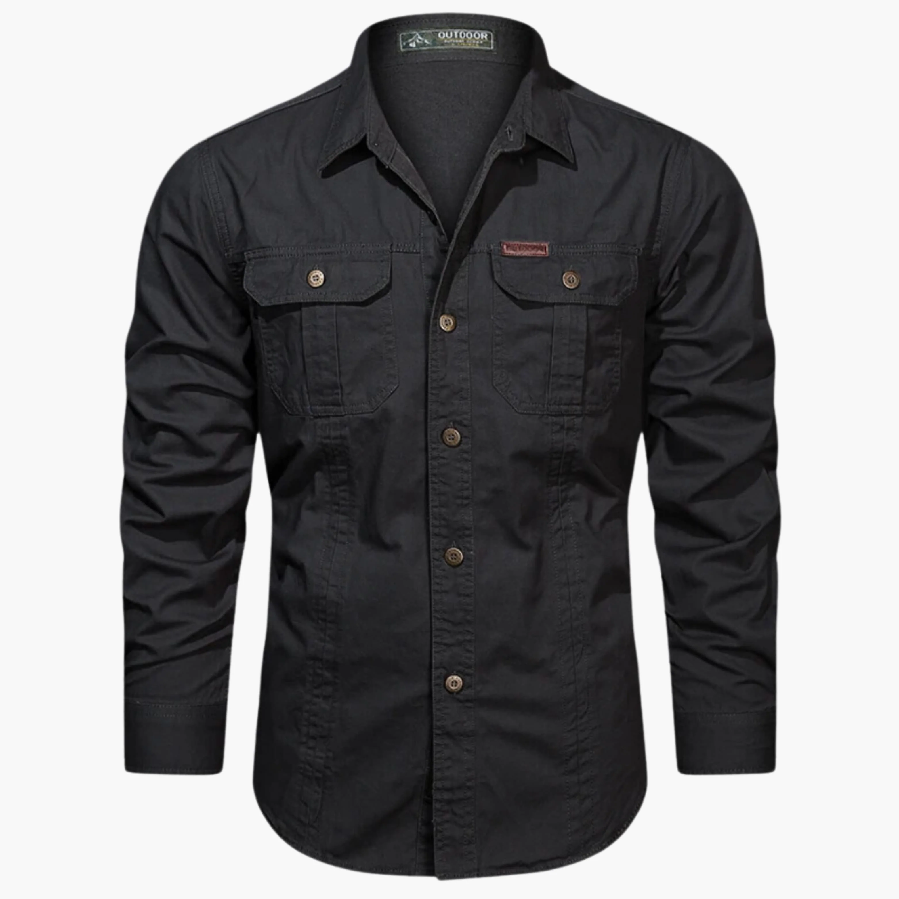 Chemise d'extérieur pour homme – Chemise boutonnée résistante et élégante avec poches poitrine - Image 6
