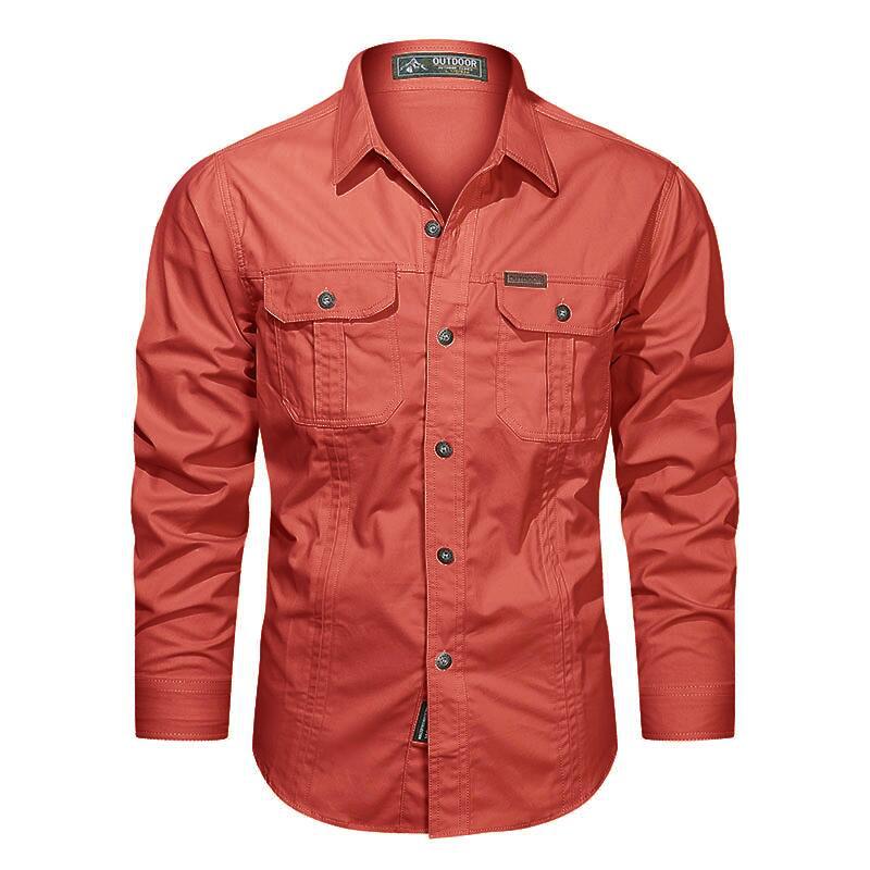 Chemise d'extérieur pour homme – Chemise boutonnée résistante et élégante avec poches poitrine - Image 7