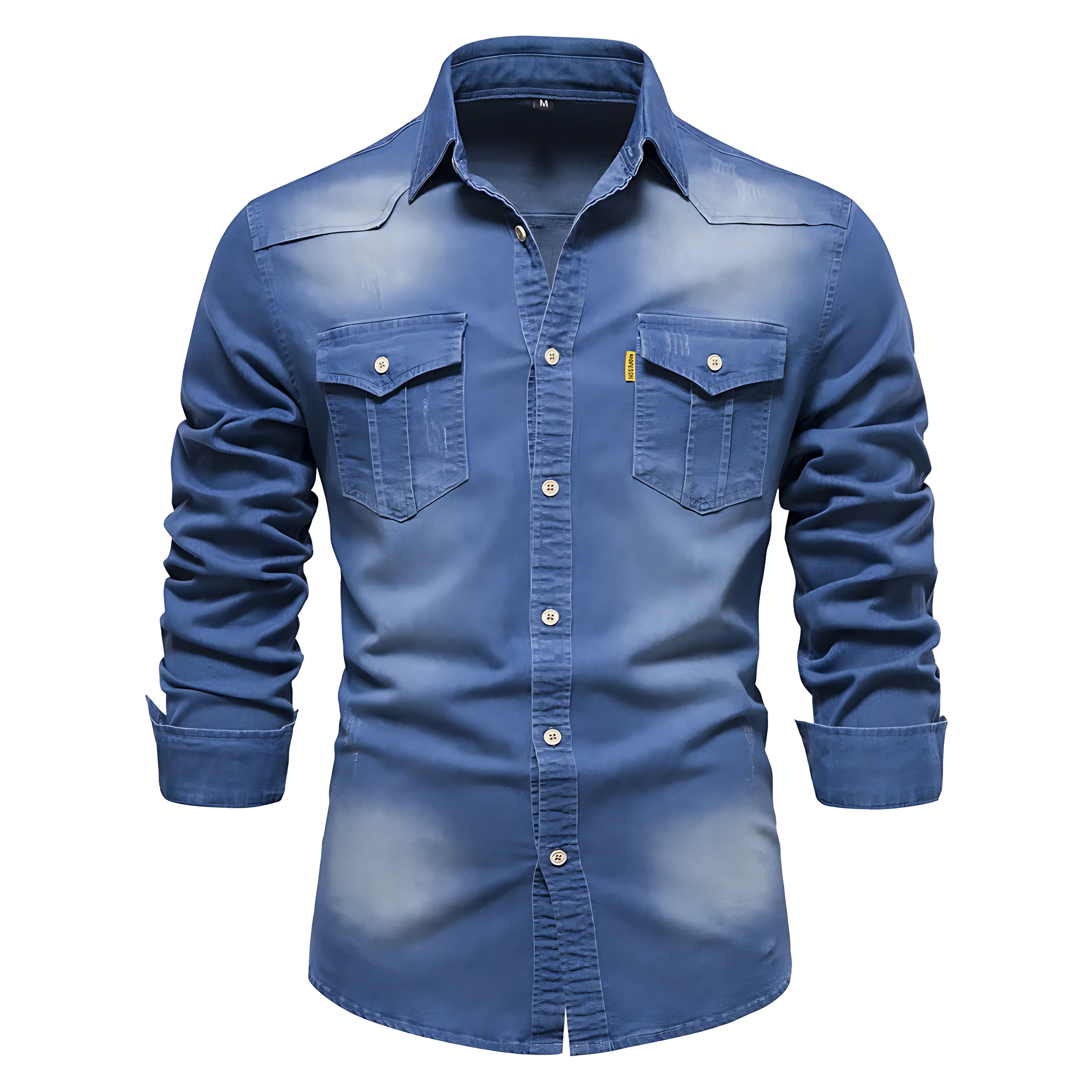 Chemise en Denim de Coton pour Homme - Image 5