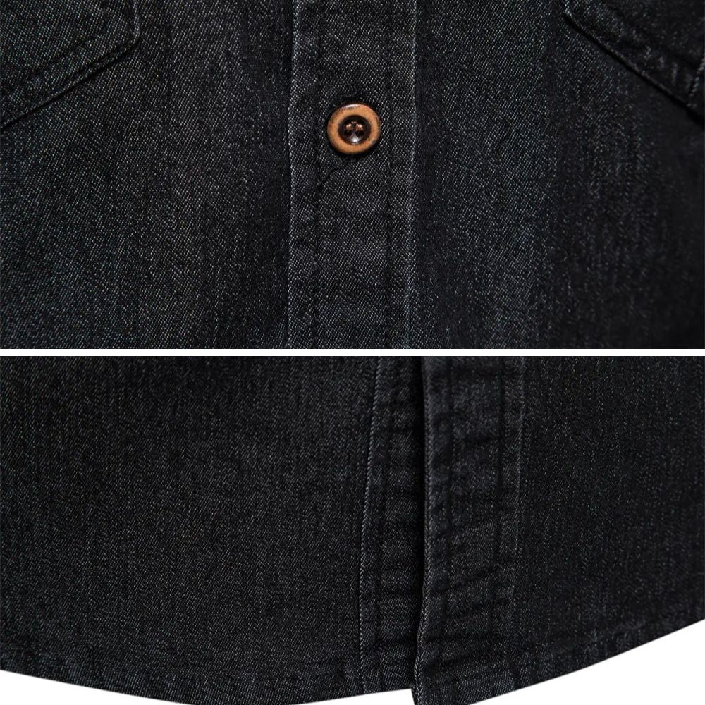 Chemise en Denim de Coton pour Homme - Image 8