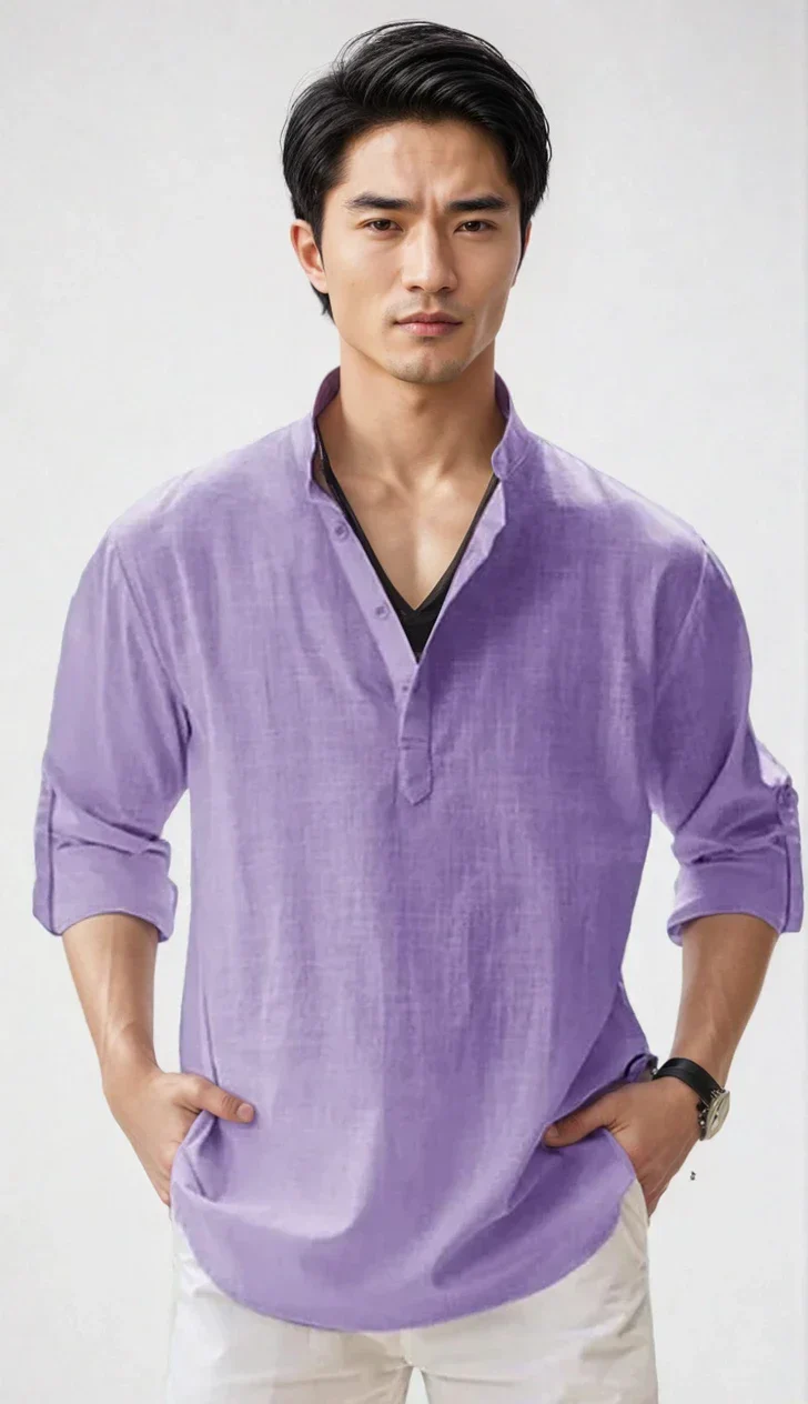 Chemise en lin pour homme – estivale et moderne - Image 11