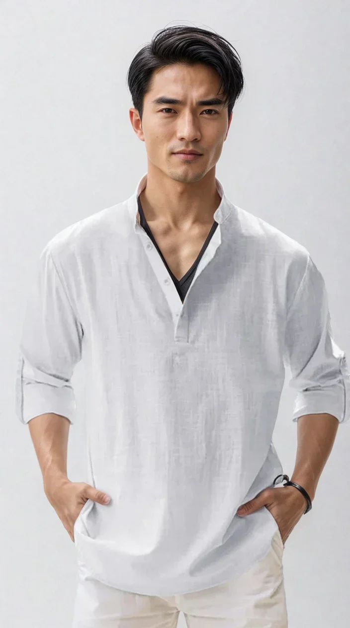 Chemise en lin pour homme – estivale et moderne - Image 3