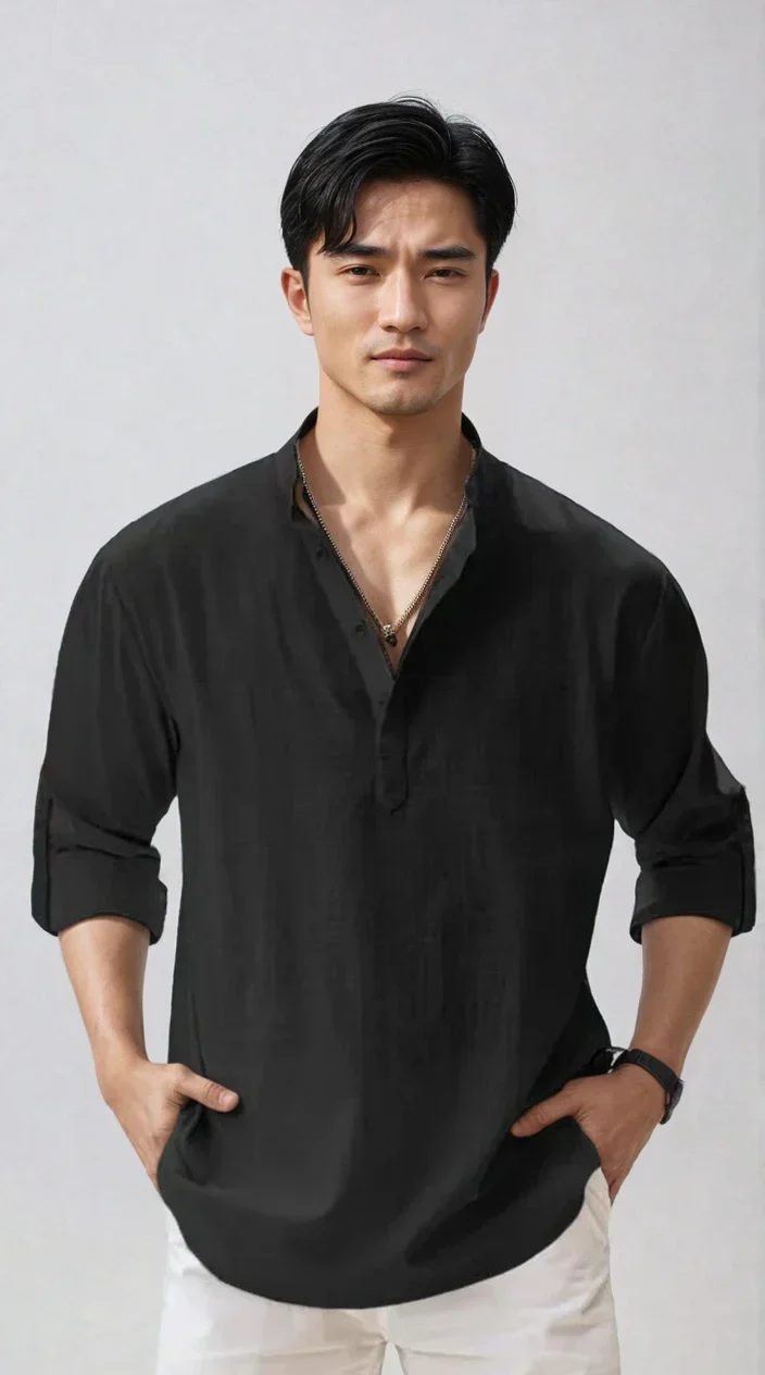 Chemise en lin pour homme – estivale et moderne - Image 4