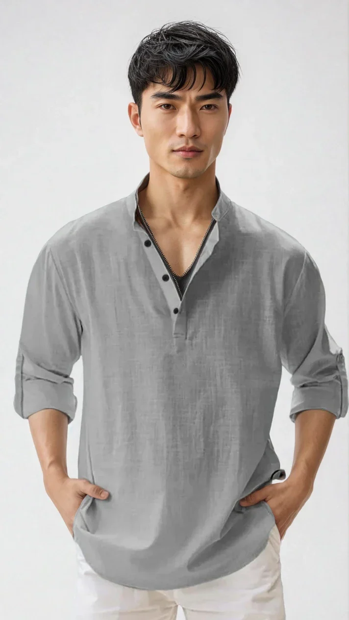 Chemise en lin pour homme – estivale et moderne - Image 5
