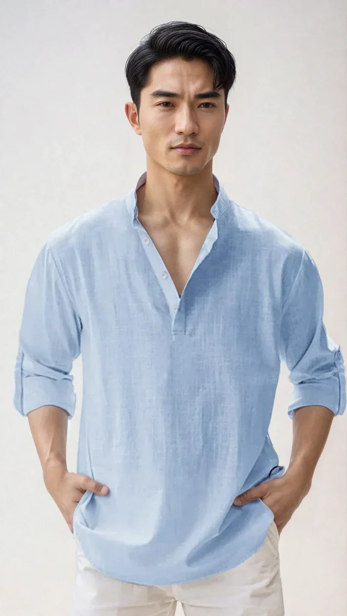 Chemise en lin pour homme – estivale et moderne - Image 6