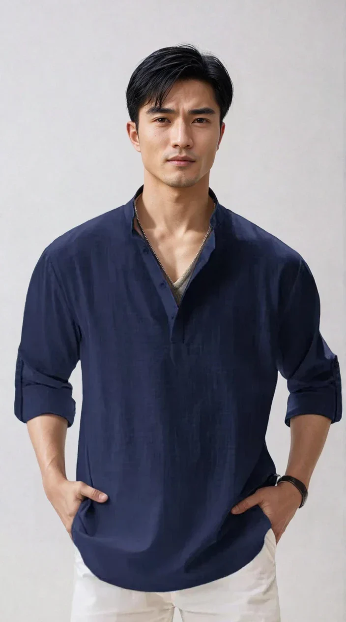 Chemise en lin pour homme – estivale et moderne - Image 7
