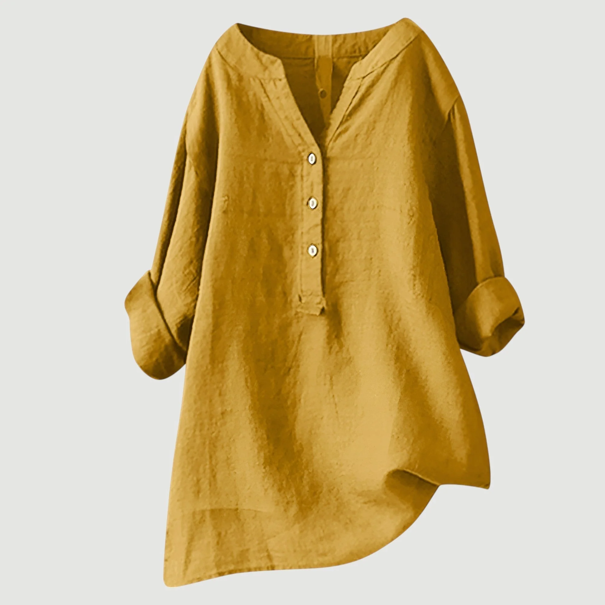 Chemise femme légère en coton – Chemise d'été ample et respirante au style décontracté - Image 10