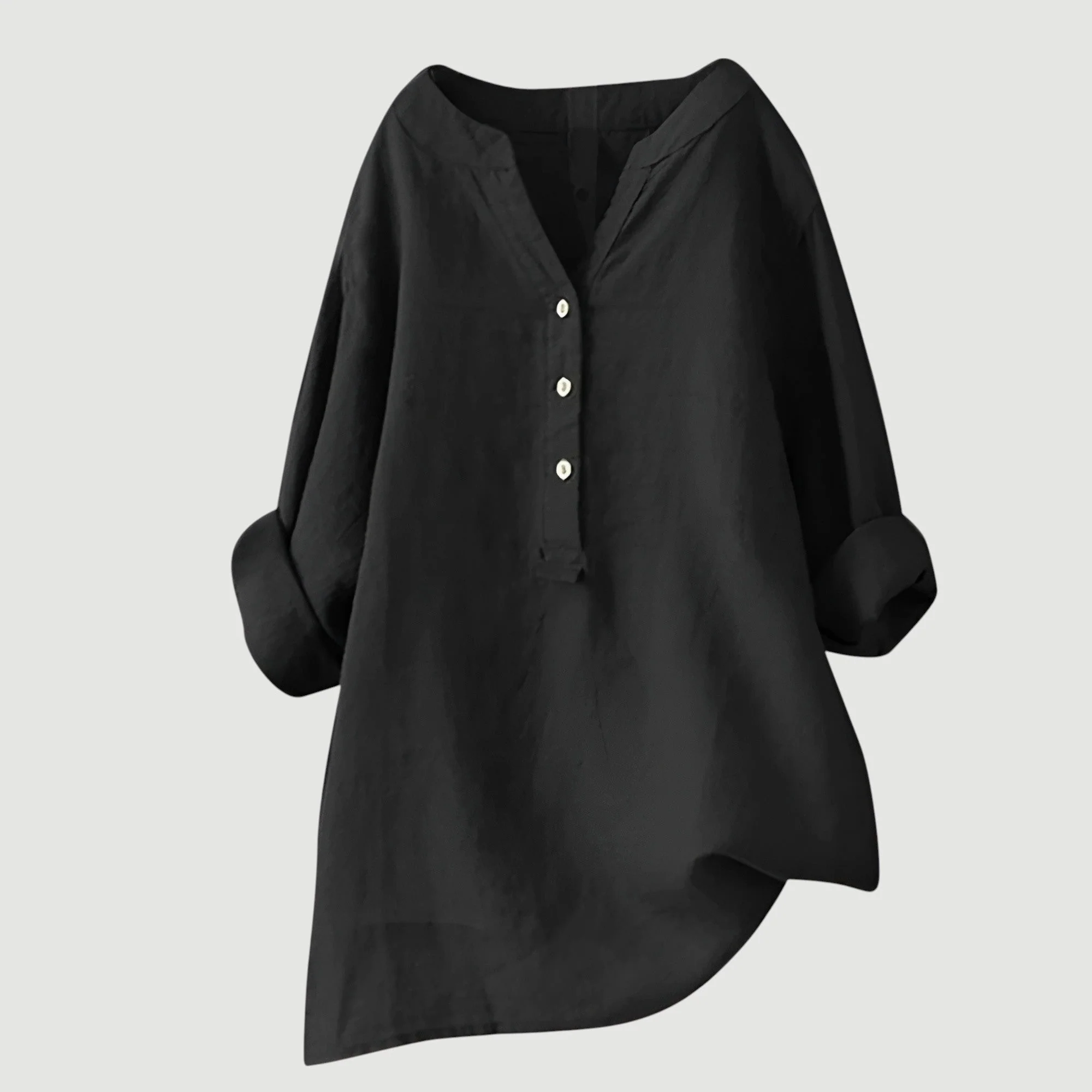 Chemise femme légère en coton – Chemise d'été ample et respirante au style décontracté - Image 4