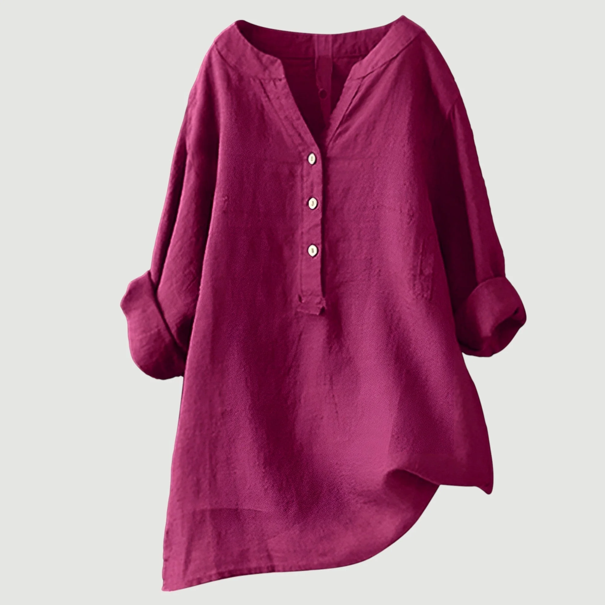 Chemise femme légère en coton – Chemise d'été ample et respirante au style décontracté - Image 5