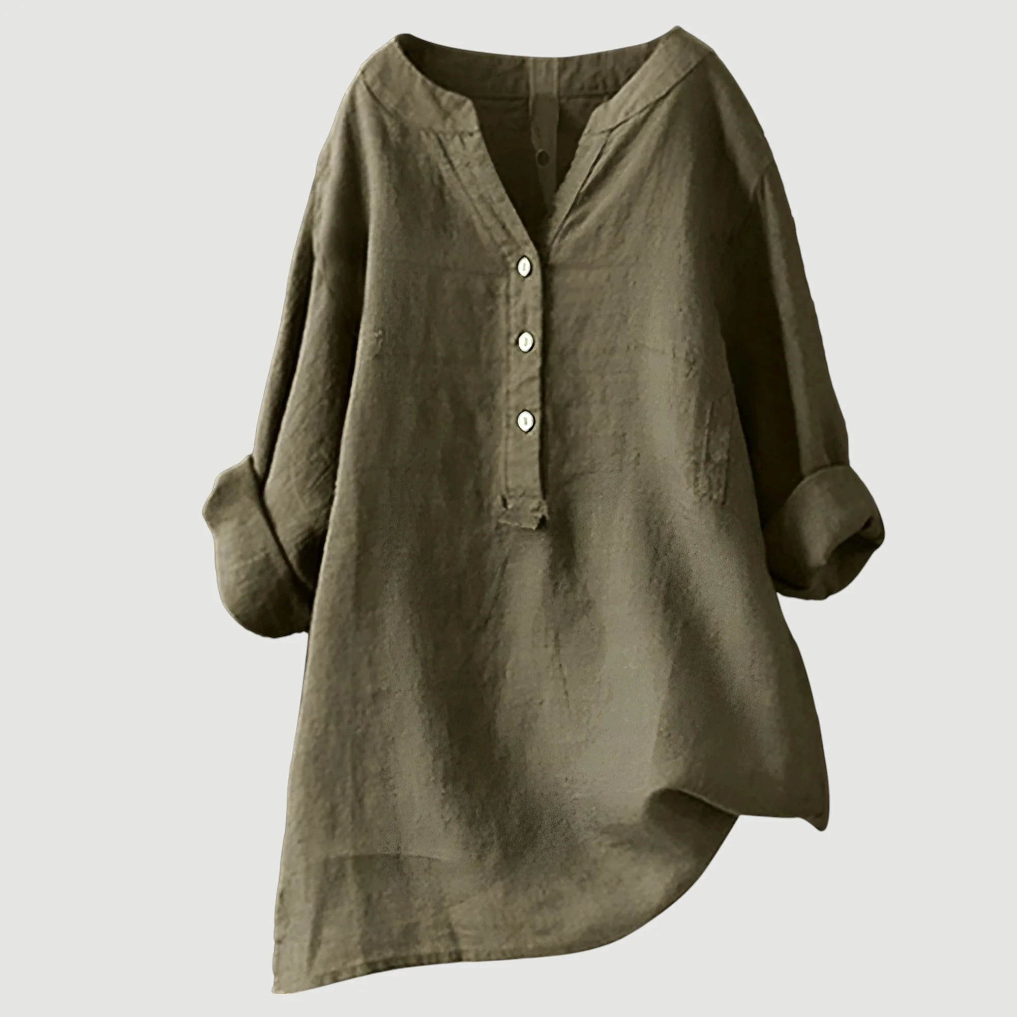 Chemise femme légère en coton – Chemise d'été ample et respirante au style décontracté - Image 7