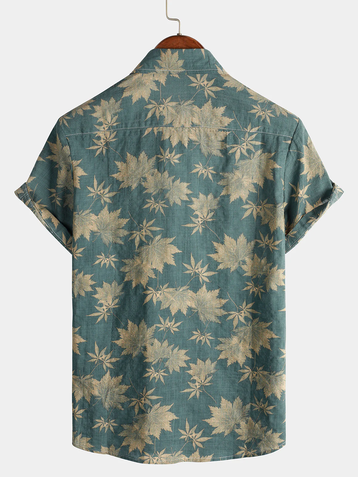Chemise hawaïenne en coton pour homme à manches courtes - Image 15