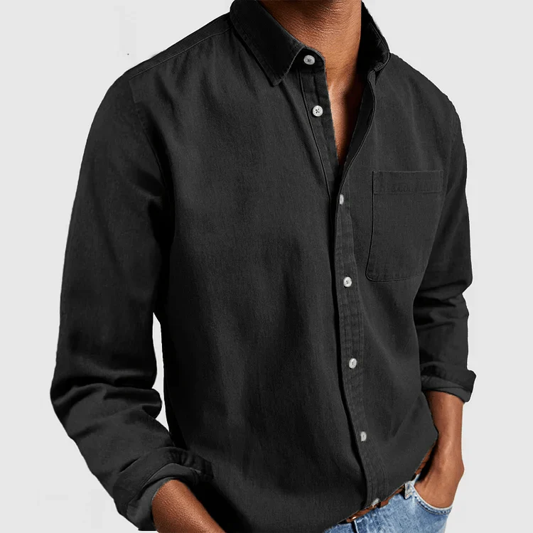 Chemise Homme à Manches Longues – Coupe Classique avec Col - Image 10