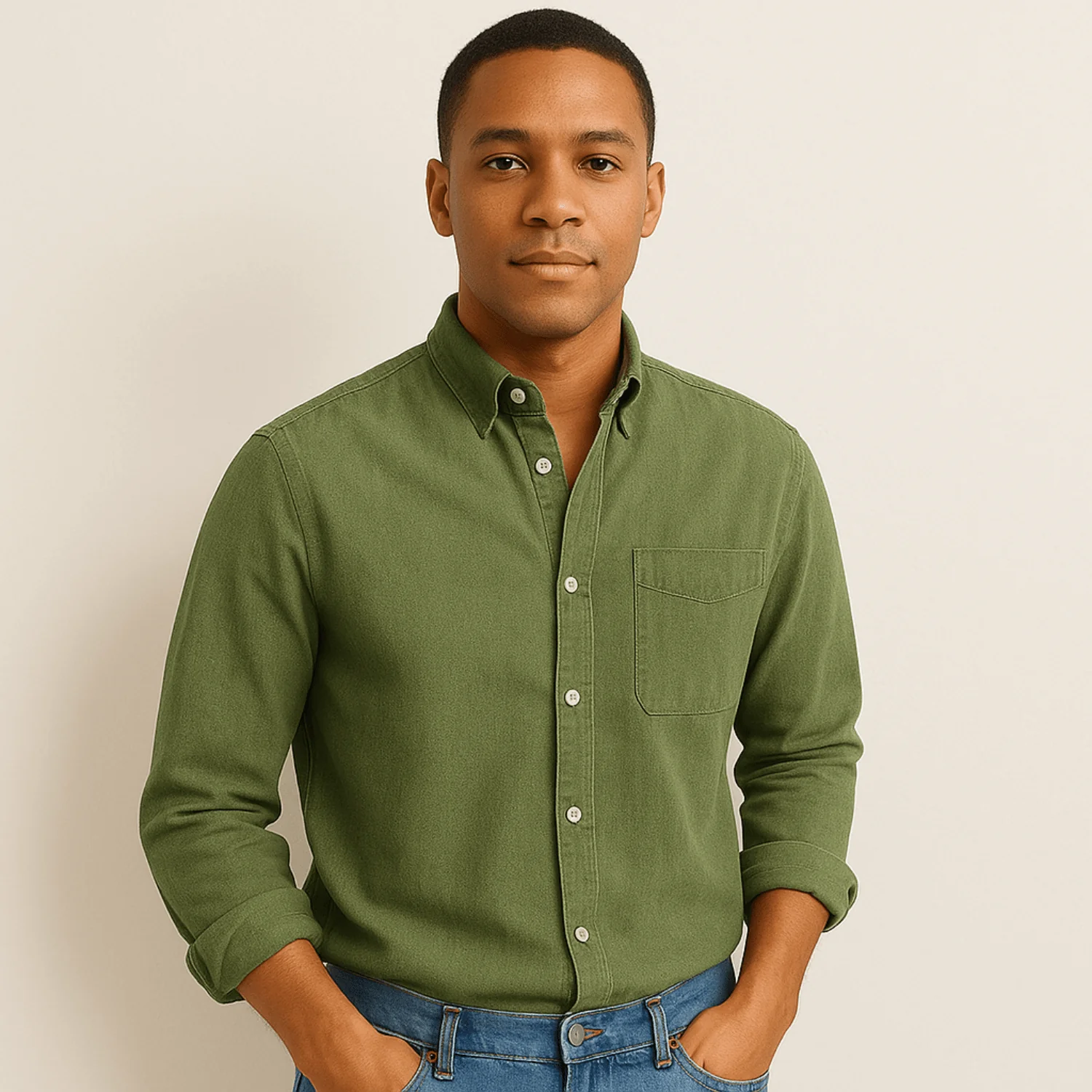 Chemise Homme à Manches Longues – Coupe Classique avec Col - Image 11