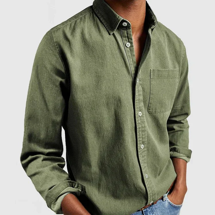Chemise Homme à Manches Longues – Coupe Classique avec Col - Image 12