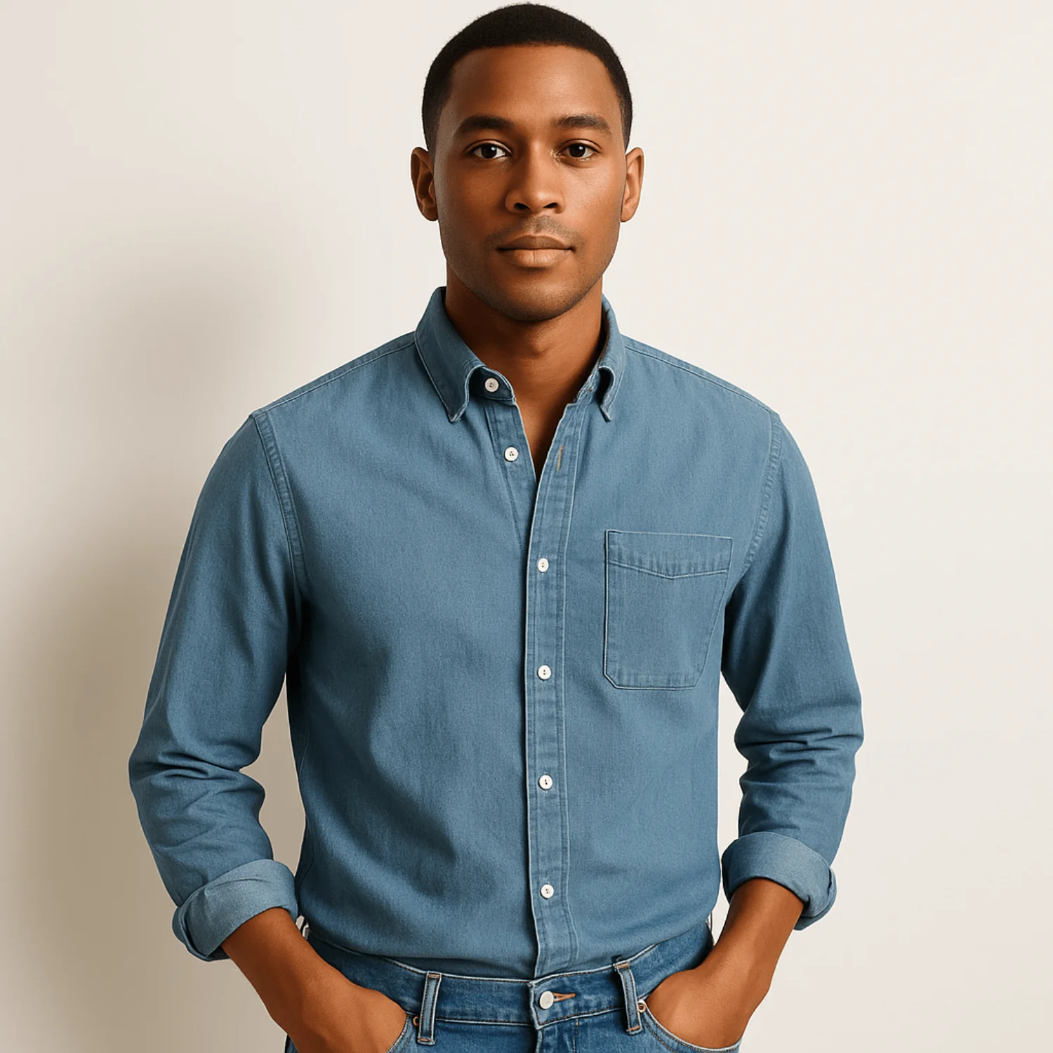 Chemise Homme à Manches Longues – Coupe Classique avec Col - Image 15