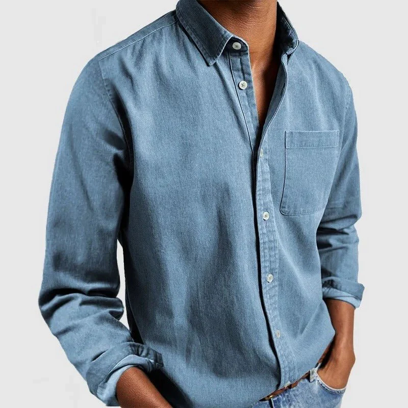 Chemise Homme à Manches Longues – Coupe Classique avec Col - Image 16