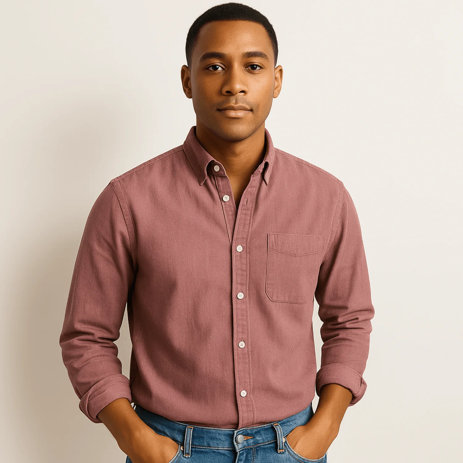 Chemise Homme à Manches Longues – Coupe Classique avec Col - Image 19