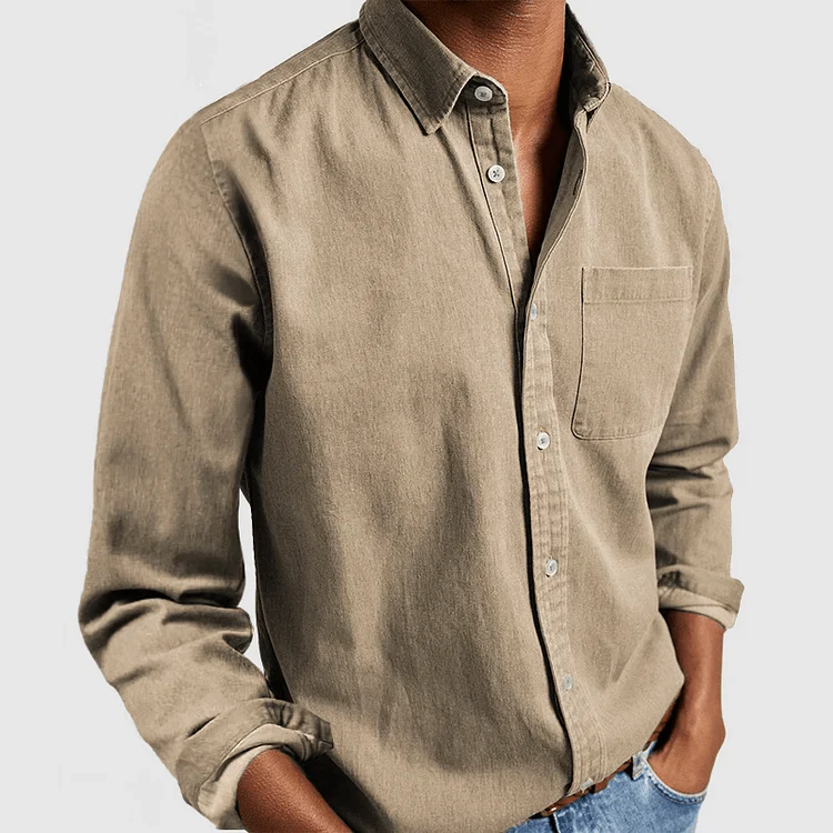 Chemise Homme à Manches Longues – Coupe Classique avec Col - Image 4