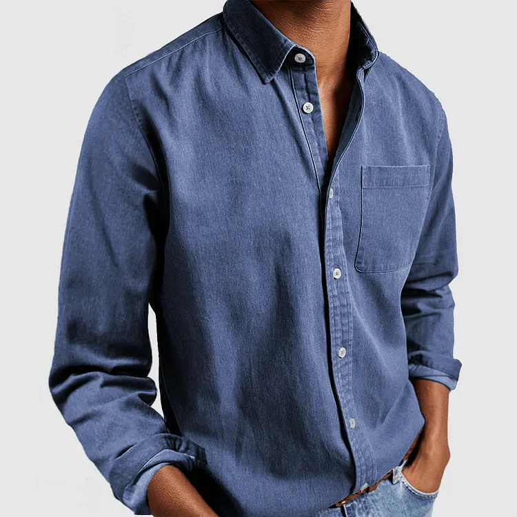 Chemise Homme à Manches Longues – Coupe Classique avec Col - Image 6