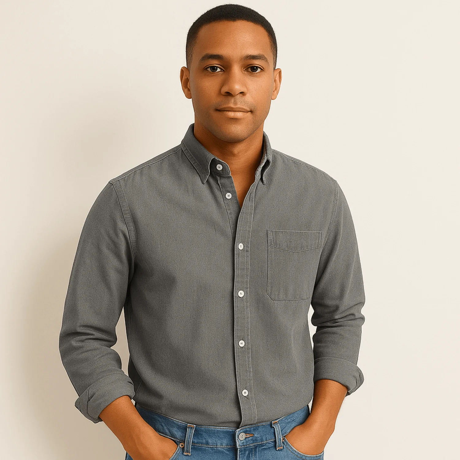 Chemise Homme à Manches Longues – Coupe Classique avec Col - Image 7