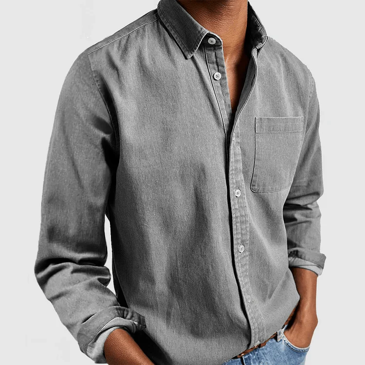 Chemise Homme à Manches Longues – Coupe Classique avec Col - Image 8