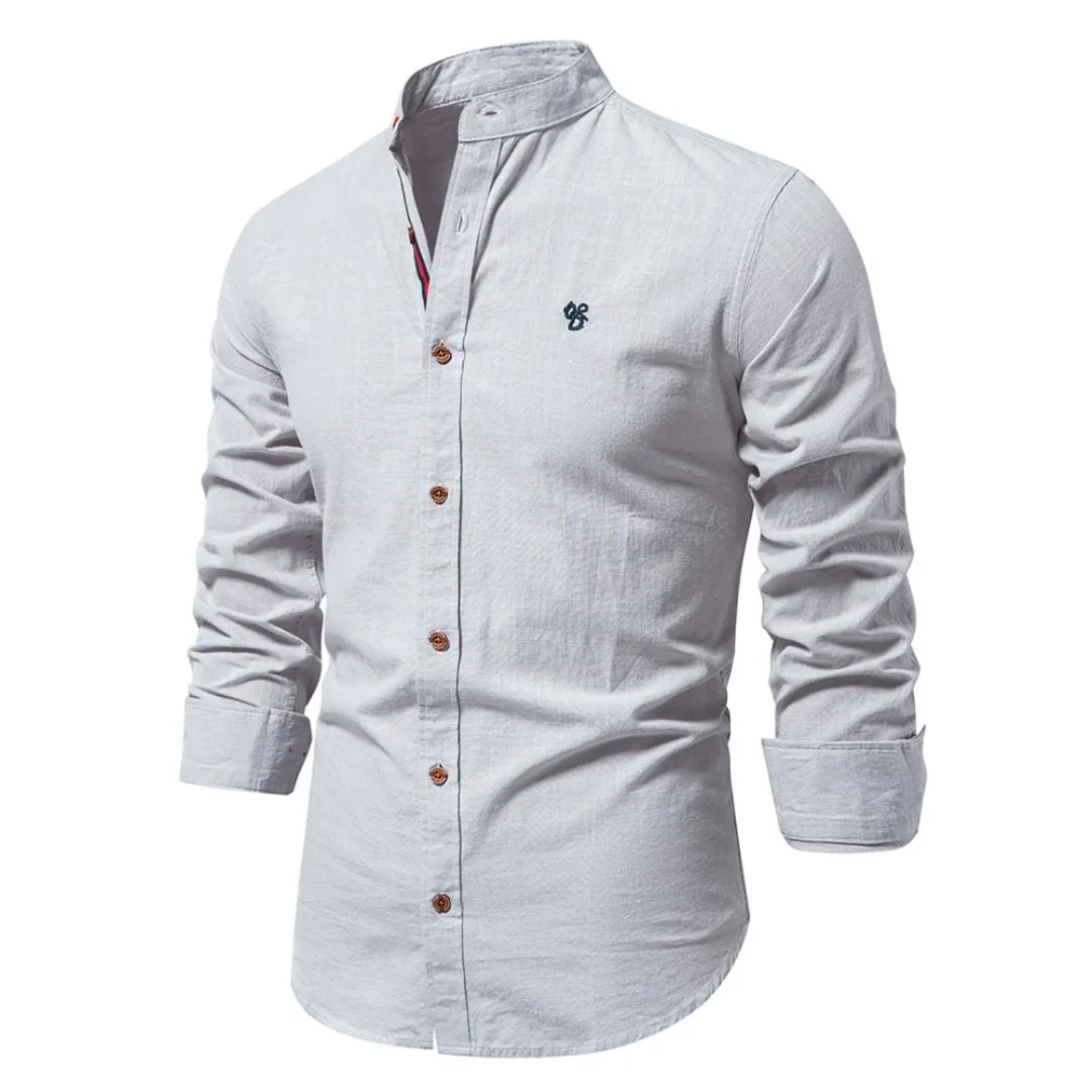 Chemise Moderne en Coton pour Homme – Manche Longue Durable et Élégante - Image 3