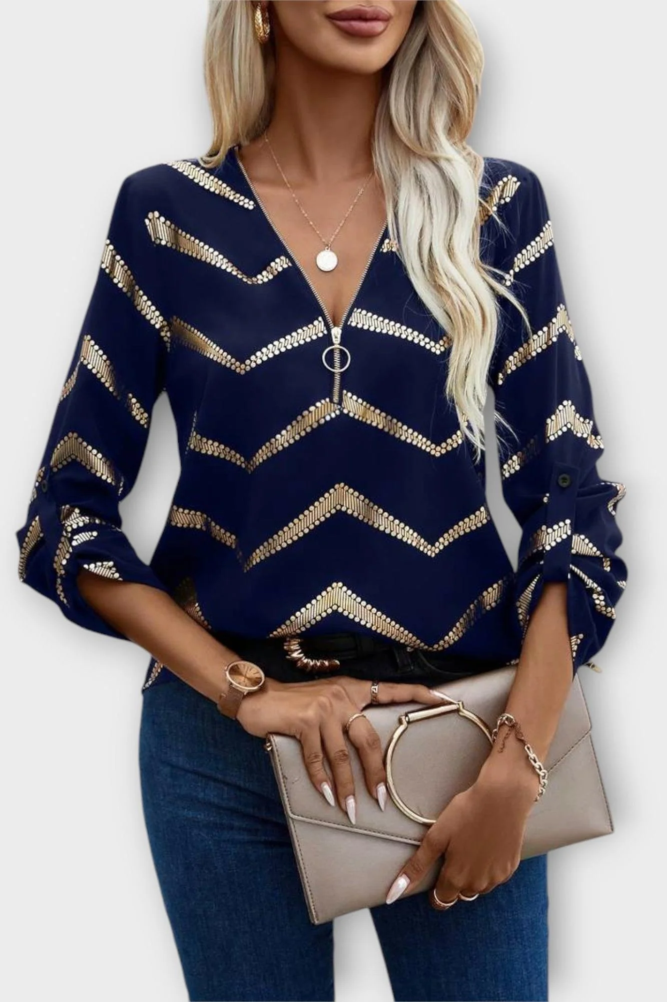 Chemisier femme élégant – Coupe intemporelle et style raffiné - Image 3