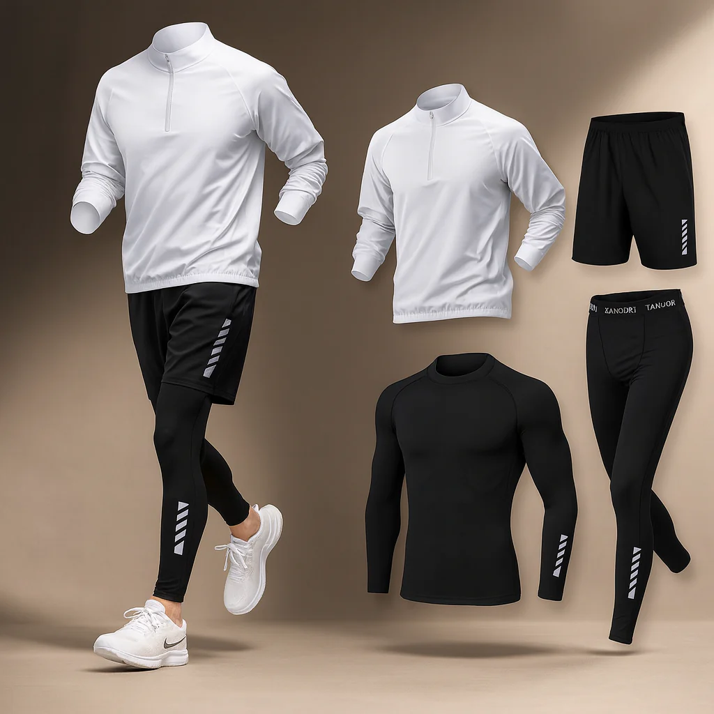 CloudMove Ensemble Sport Homme 4 Pièces – Activewear Confortable