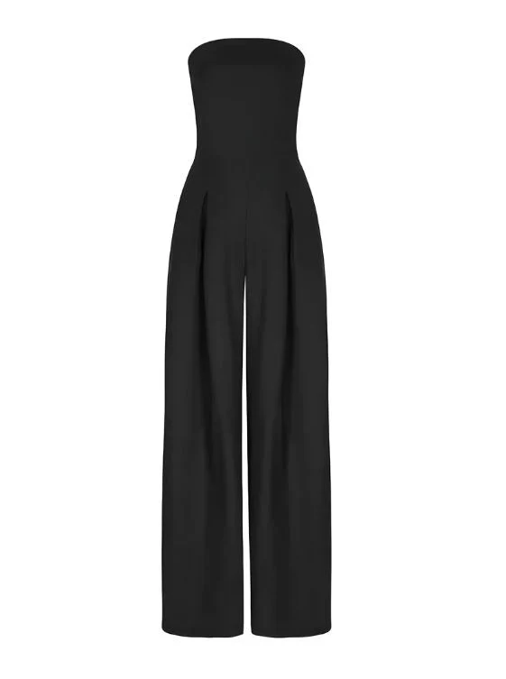 Combinaison élégante sans bretelles femme – Confortable, stylée, légère, ajustée pour cocktail et soirée - Image 6