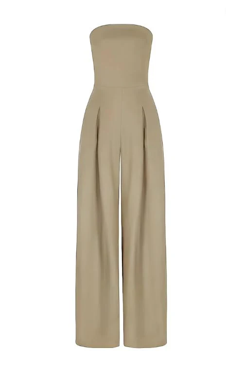 Combinaison élégante sans bretelles femme – Confortable, stylée, légère, ajustée pour cocktail et soirée - Image 7