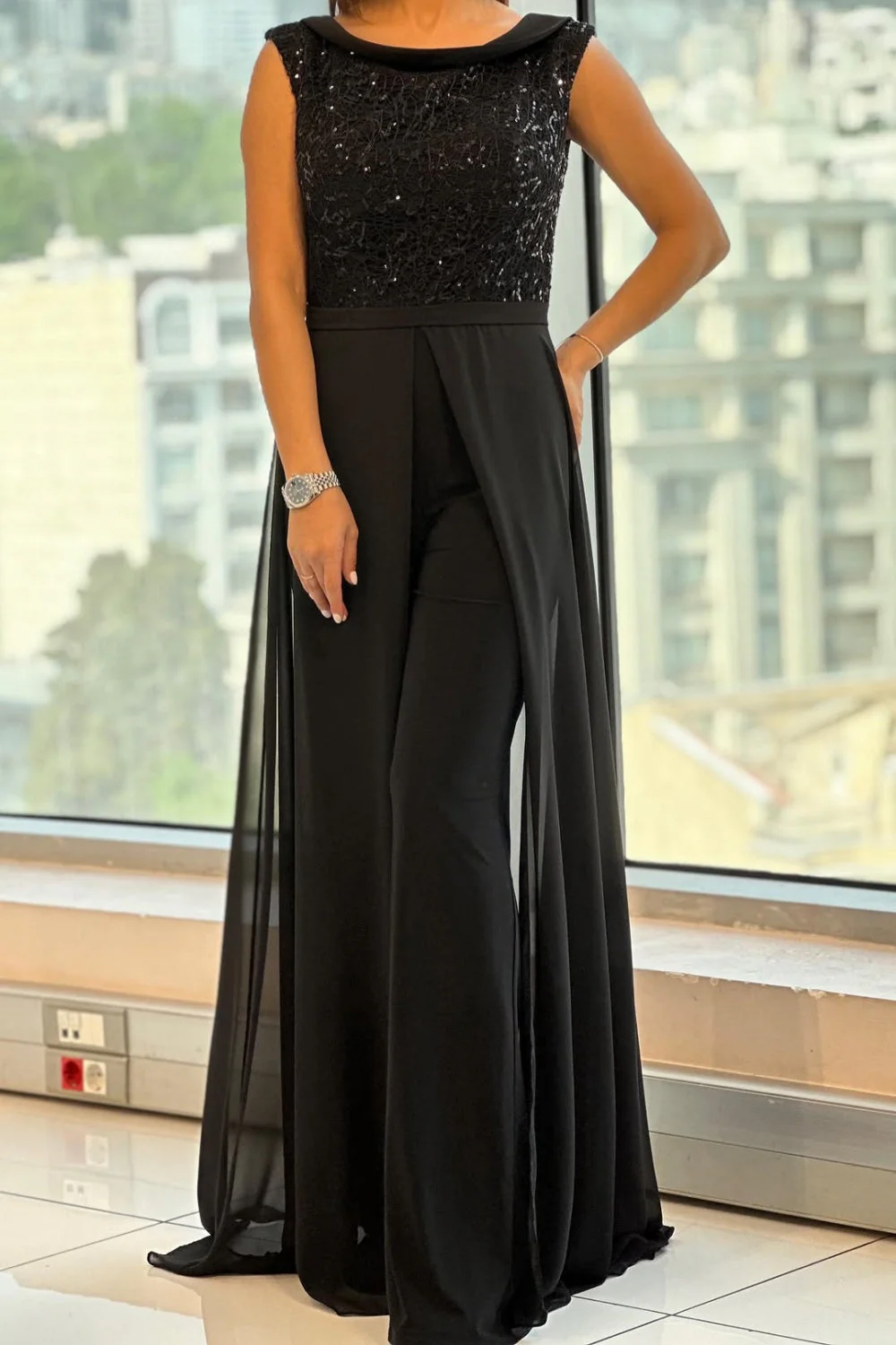 Combinaison en tulle texturé pour femme – Tenue élégante et stylée
